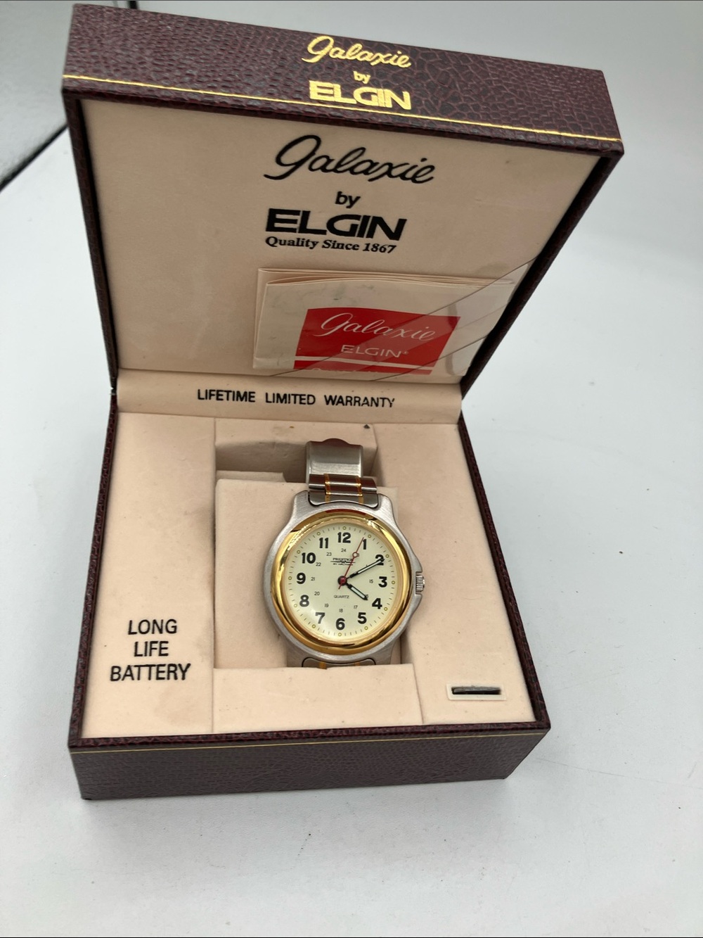 Galaxie by Elgin Men’s Two-Tone Round Watch - Gold & Silver